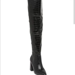 Charles David Knee High Block Heel
